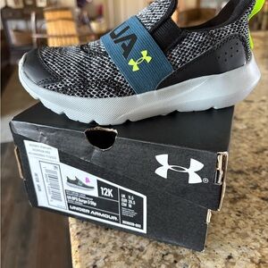 Under Armour Kids' Black and White Sneakers